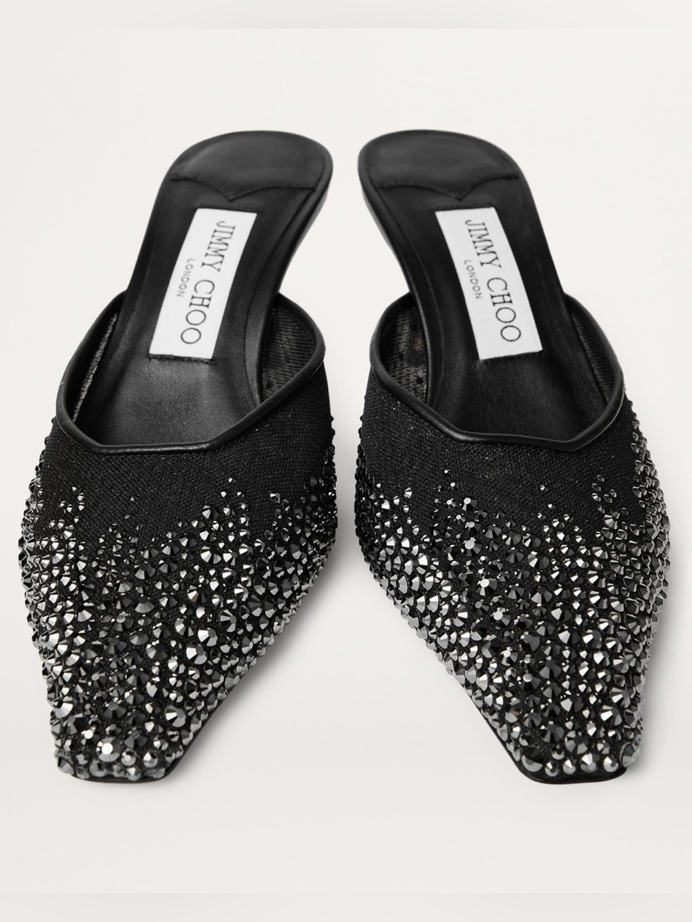 Jimmy Choo Vivi 65 Mesh Embellished Mules $1,395 41